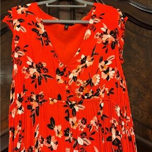 Jessica Simpson Red Floral Dress
